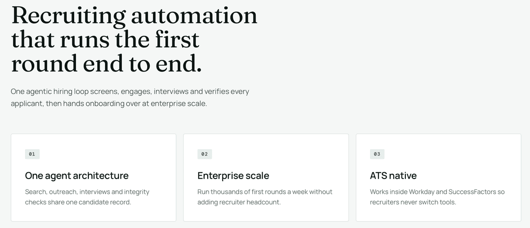 Berri 360 AI recruiting platform: agentic hiring loop that screens, engages, interviews and verifies applicants end to end.